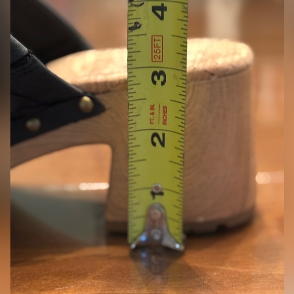 Women’s Kork-EaseTilly Black Leather Platform Braided Clogs Size 9 - Picture 16 of 17